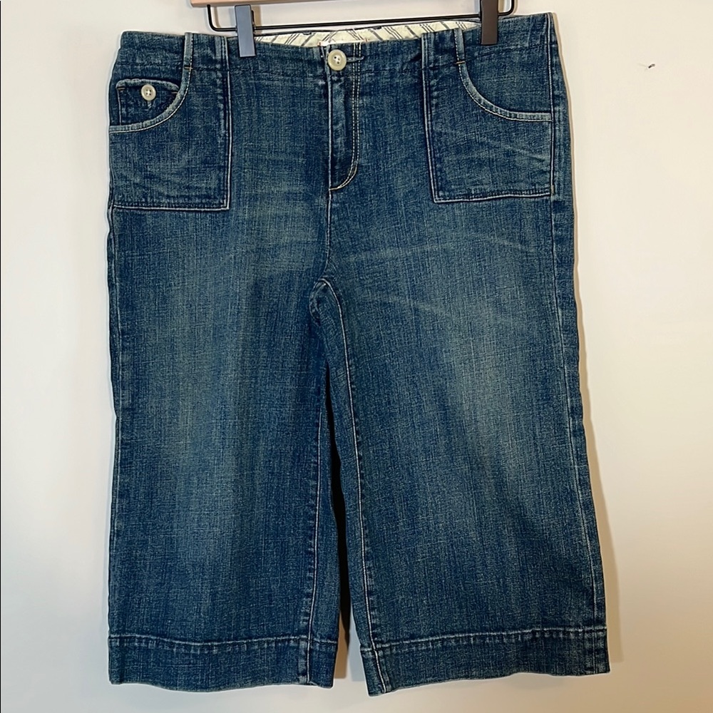 Gap Women’s Wide Leg Crop Jeans size 14